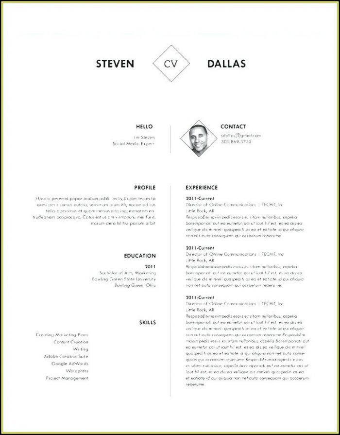 Creative Resume Templates Doc Free Download Creative Resume Templates Doc Free Download