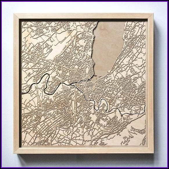 Custom Laser Cut Wood Maps Custom Laser Cut Wood Maps