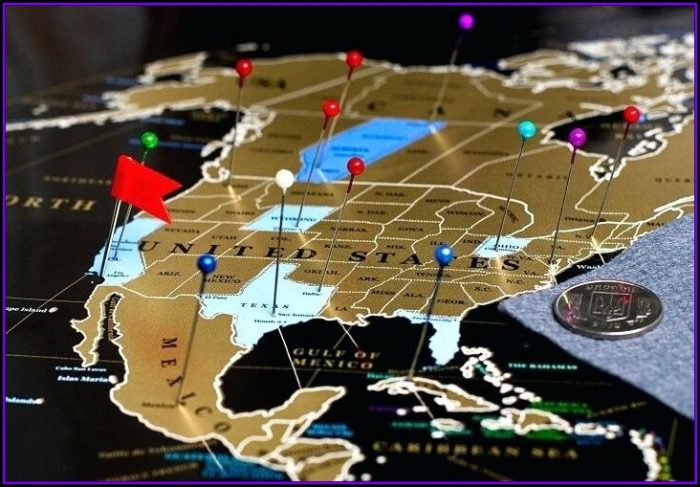 Deluxe Gold Scratch Off World Travel Map Deluxe Gold Scratch Off World Travel Map