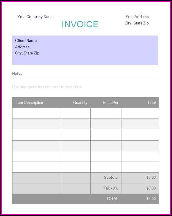 Deposit Invoice Template Word Deposit Invoice Template Word