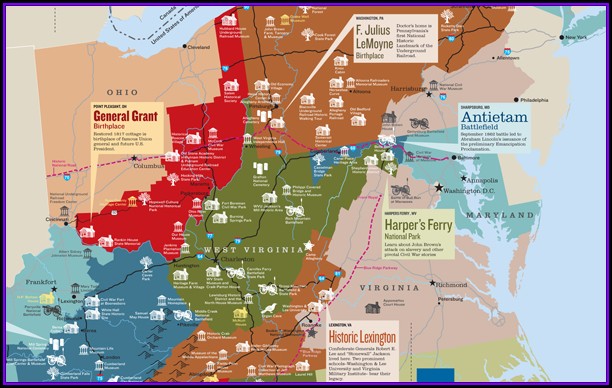 Detailed Map Of Appalachian Trail Detailed Map Of Appalachian Trail