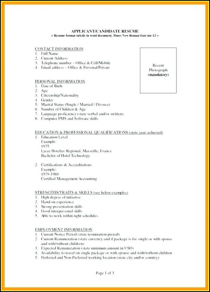 Different Types Of Resume Format Free Download Different Types Of Resume Format Free Download