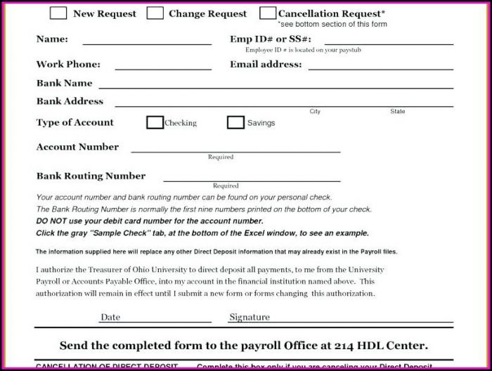 Direct Deposit Invoice Template Direct Deposit Invoice Template