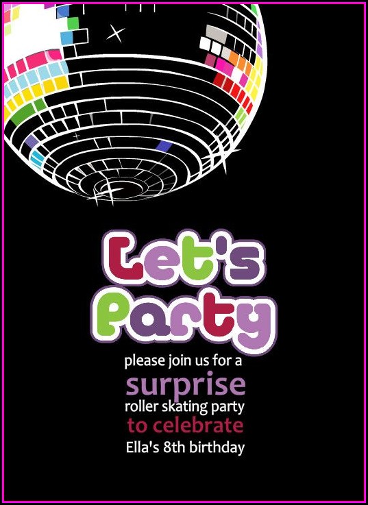 Disco Party Invites Templates Free Disco Party Invites Templates Free