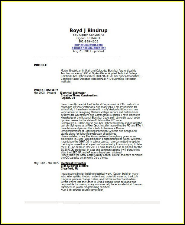 Electrician Cv Templates Free Electrician Cv Templates Free