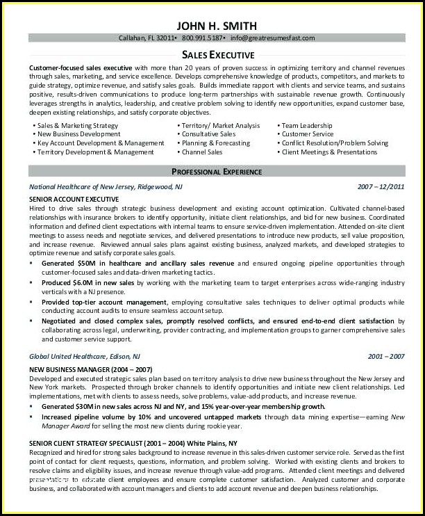 Executive Resume Formats 2017 Executive Resume Formats 2017