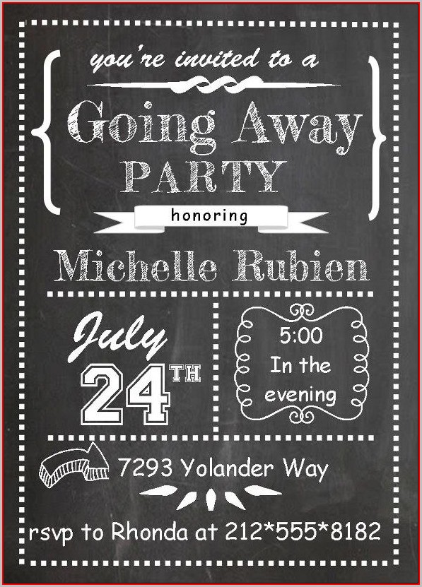 Farewell Invitation Templates Free Download Farewell Invitation Templates Free Download