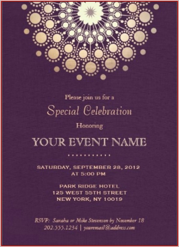 Formal Invitation Card Template Formal Invitation Card Template