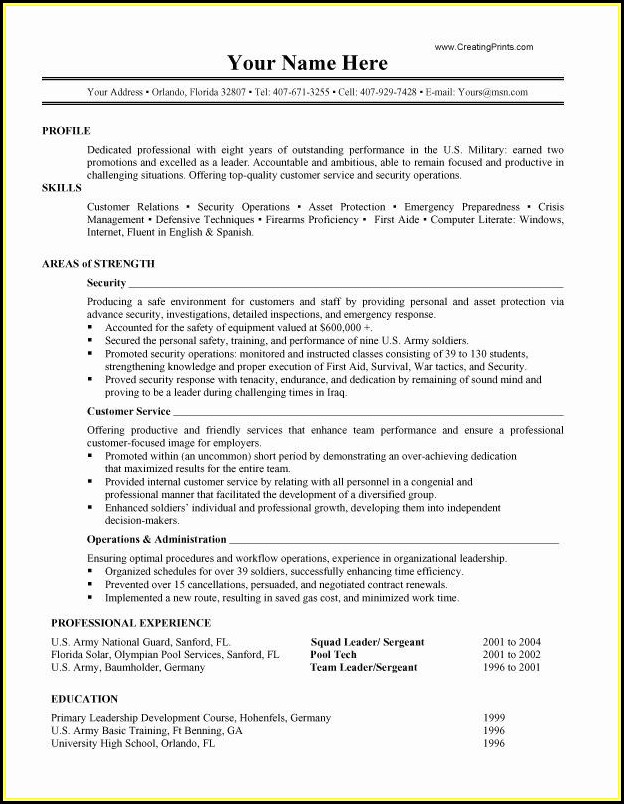 Free Bartender Resume Builder Free Bartender Resume Builder