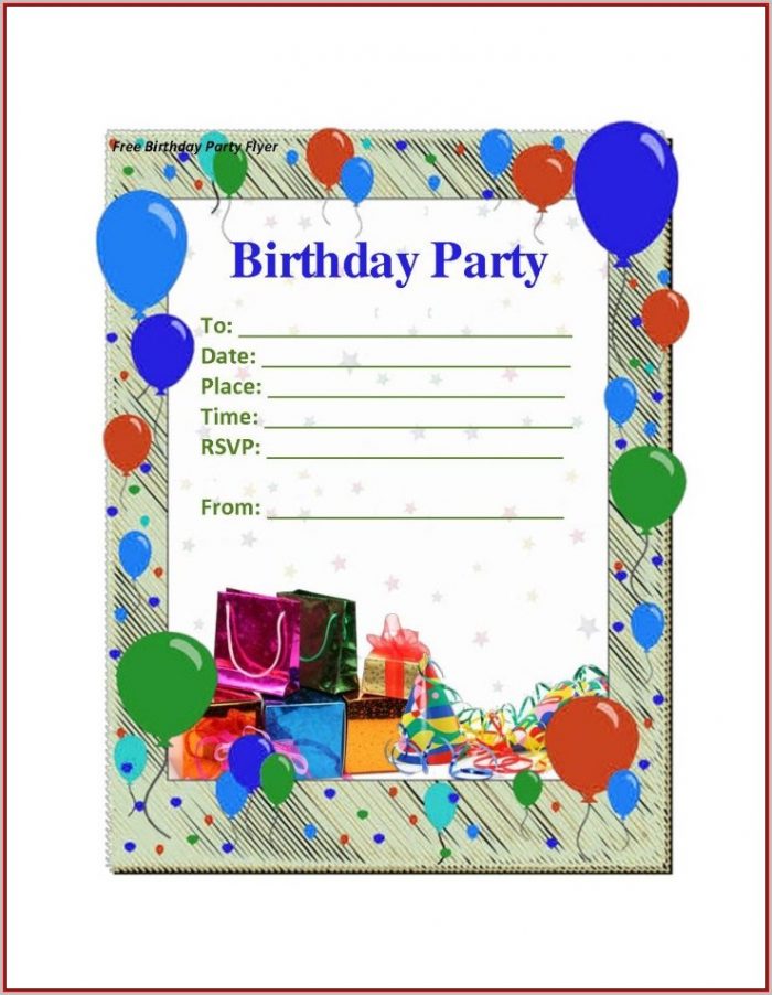 Free Birthday Party Invitation Templates For Word Free Birthday Party Invitation Templates For Word