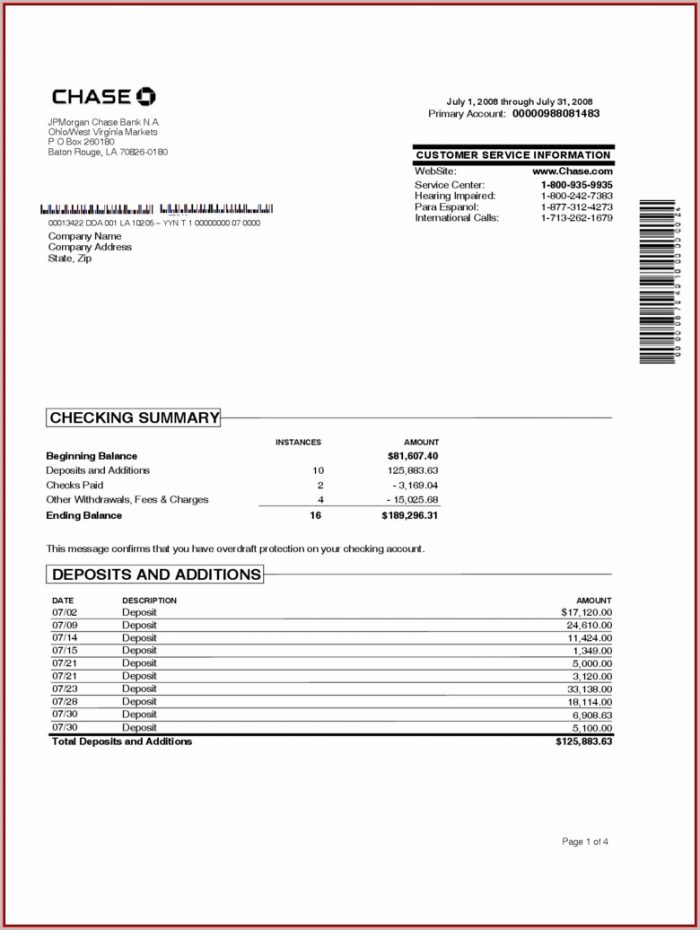 Free Blank Bank Statement Template Free Blank Bank Statement Template