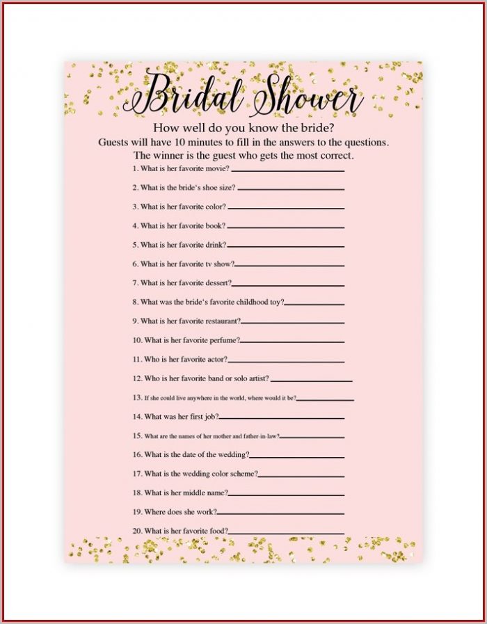 Free Bridal Shower Game Templates Free Bridal Shower Game Templates