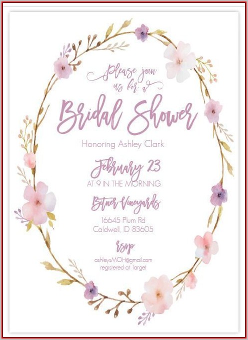 Free Bridal Shower Templates Free Bridal Shower Templates