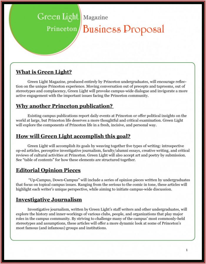 Free Business Proposal Template Word Doc Free Business Proposal Template Word Doc