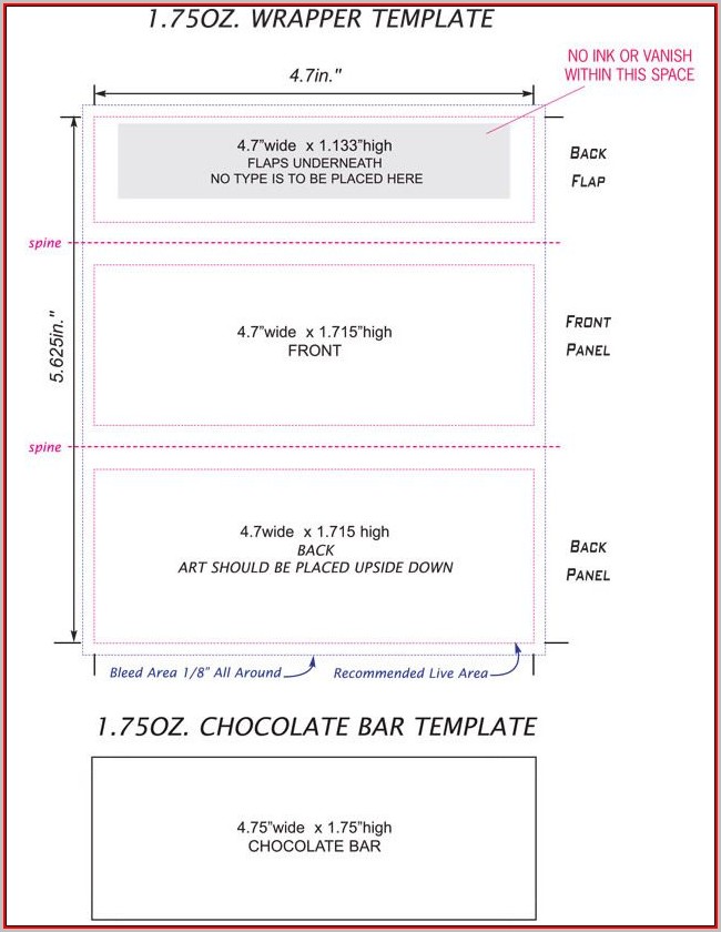 Free Candy Bar Wrapper Template Free Candy Bar Wrapper Template