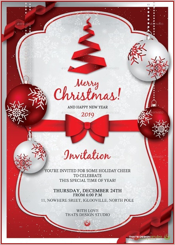 Free Christmas Invitation Templates Word Free Christmas Invitation Templates Word