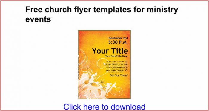 Free Church Flyer Templates For Ministry Events Free Church Flyer Templates For Ministry Events