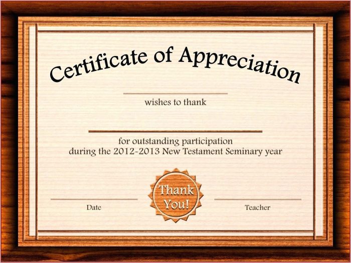 Free Editable Certificate Of Appreciation Templates Free Editable Certificate Of Appreciation Templates