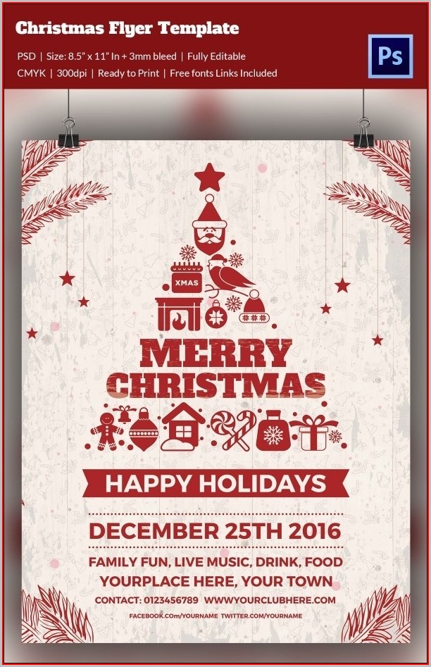 Free Editable Christmas Flyer Templates Free Editable Christmas Flyer Templates
