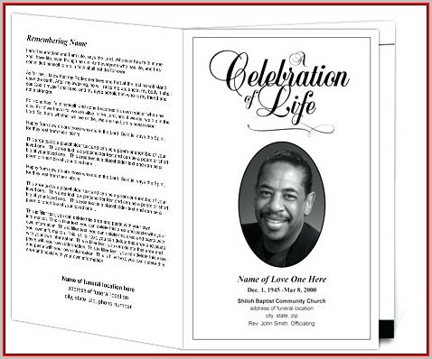 Free Editable Funeral Program Template Microsoft Word Free Editable Funeral Program Template Microsoft Word