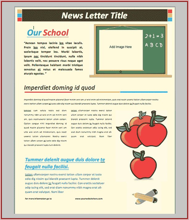 Free Editable Newsletter Templates For Word Free Editable Newsletter Templates For Word