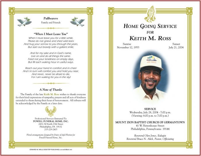 Free Funeral Program Template Microsoft Publisher Download Free Funeral Program Template Microsoft Publisher Download