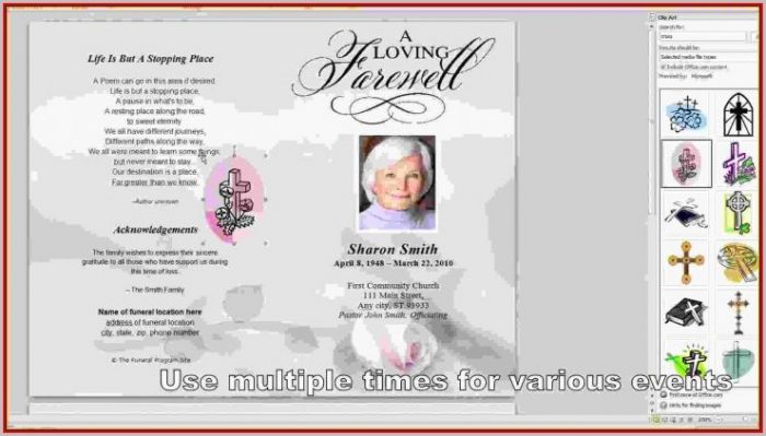 Free Funeral Program Template Microsoft Word 2003 Free Funeral Program Template Microsoft Word 2003