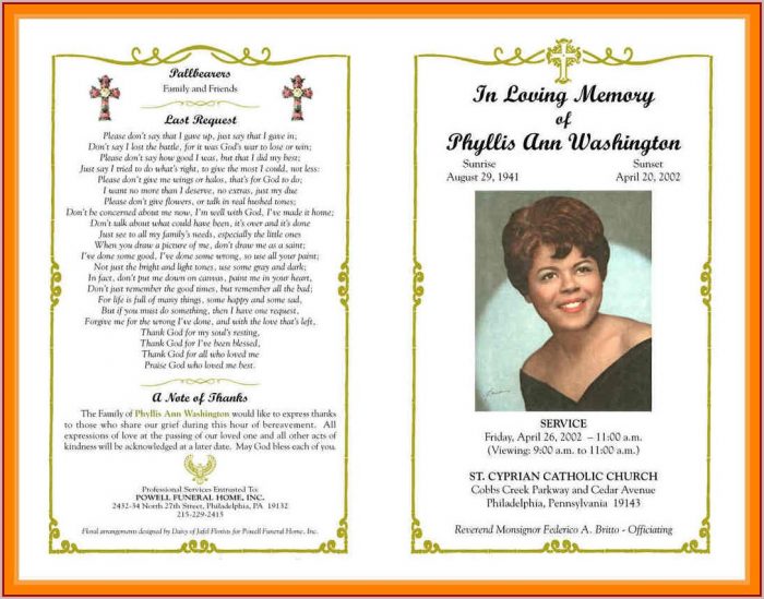 Free Funeral Program Template Word Download Free Funeral Program Template Word Download
