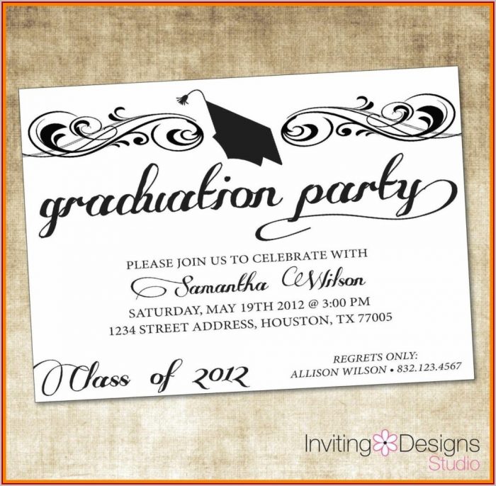 Free Graduation Party Invitation Templates For Word Free Graduation Party Invitation Templates For Word