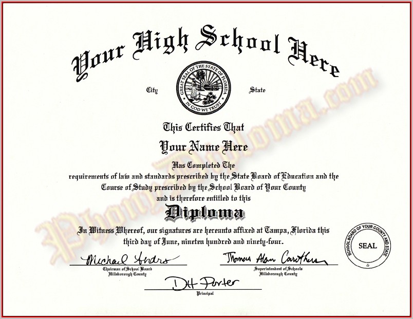 free high school diploma templates template 1 resume examples