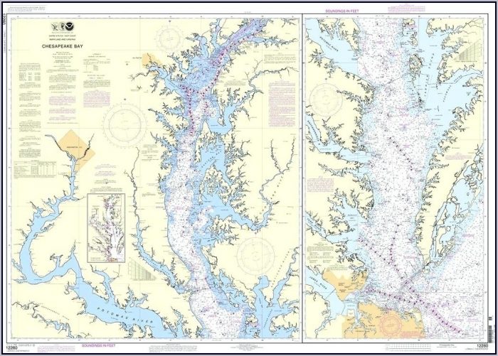 Nautical Map Of Chesapeake Bay Nautical Map Of Chesapeake Bay