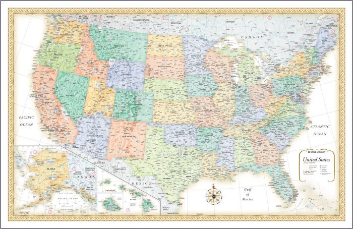 Rand Mcnally Road Map Usa Rand Mcnally Road Map Usa