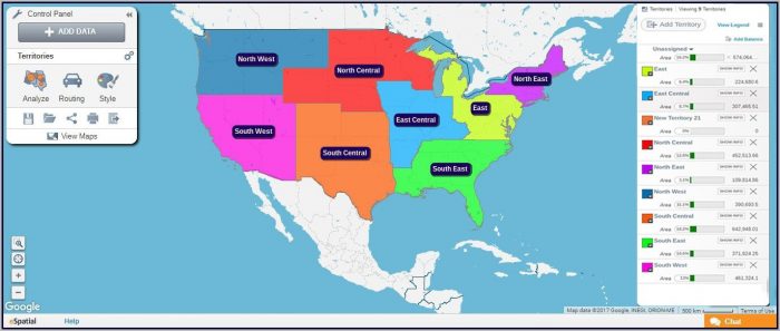 Sales Territory Map Maker Sales Territory Map Maker