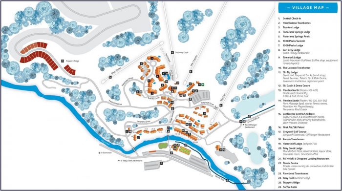 Snowshoe Mountain Lodging Map Snowshoe Mountain Lodging Map