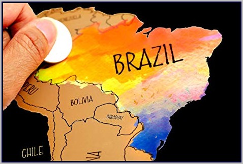 Watercolor Scratch Off World Map Watercolor Scratch Off World Map