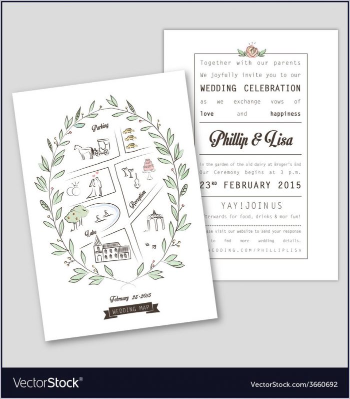 Wedding Invitation Map Template Wedding Invitation Map Template