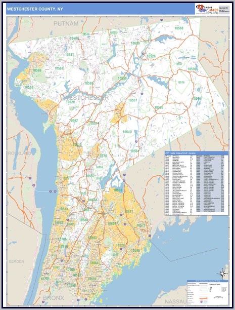 Westchester County Zip Code Map Westchester County Zip Code Map