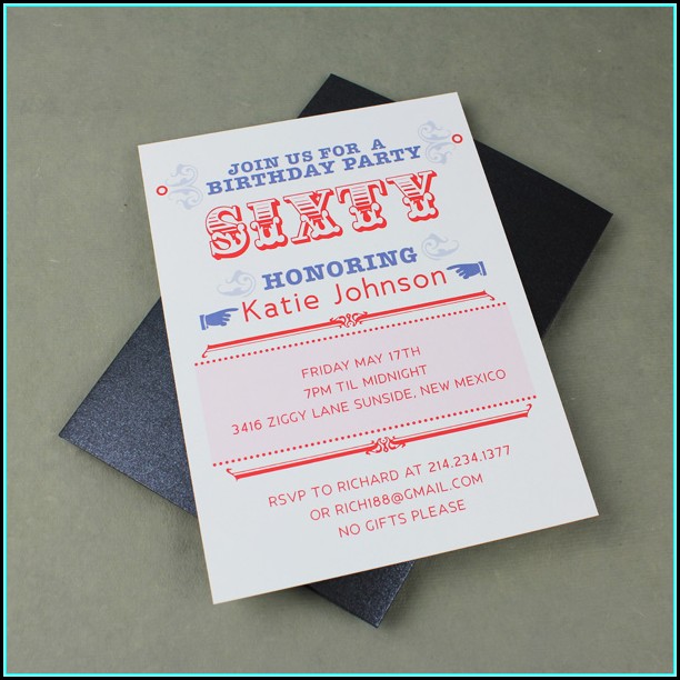60th Birthday Invitation Template Download 60th Birthday Invitation Template Download
