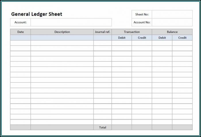 Accounting Ledger Template Accounting Ledger Template