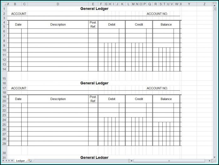Accounting Ledger Template Example Accounting Ledger Template Example