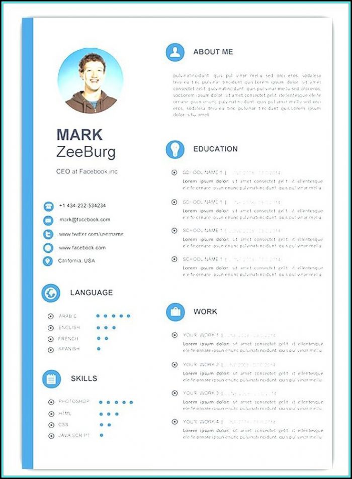 Attractive Resume Templates Free Download Doc Attractive Resume Templates Free Download Doc