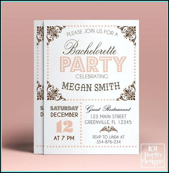 Bachelorette Party Invitation Templates Word Bachelorette Party Invitation Templates Word