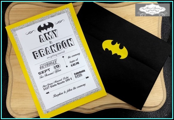 Batman Wedding Invitation Templates Batman Wedding Invitation Templates