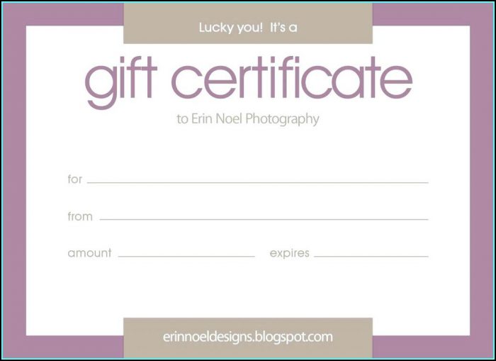 Blank Gift Vouchers Templates Free Blank Gift Vouchers Templates Free
