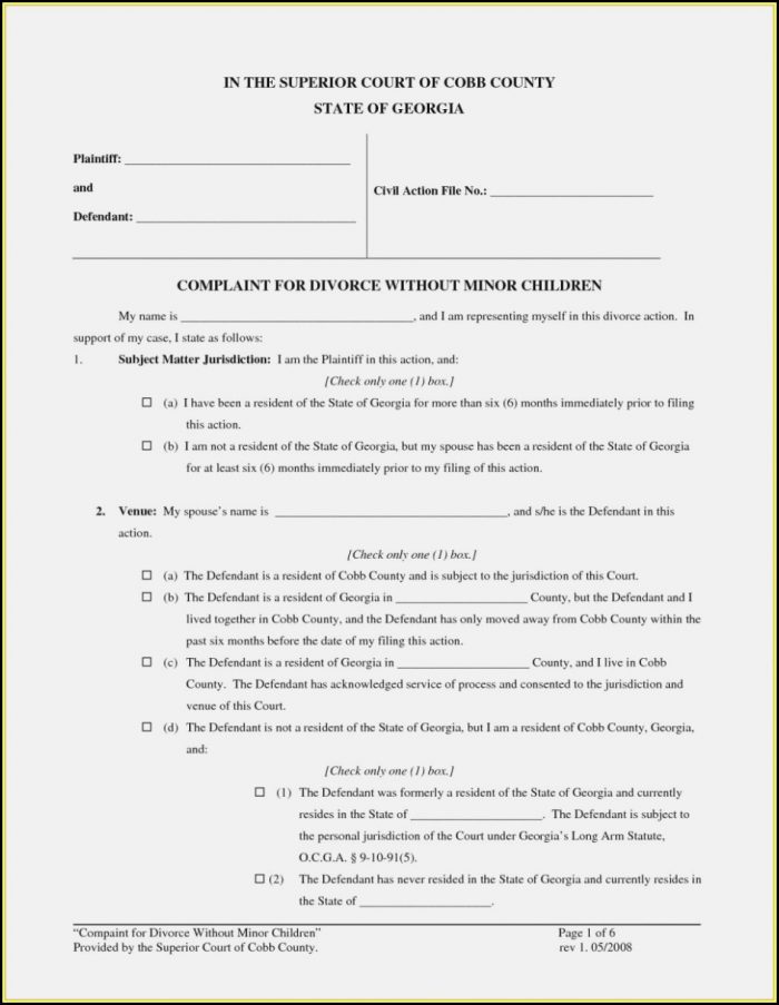 Cobb County Divorce Filing Cobb County Divorce Filing