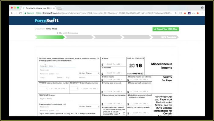 Complete 1099 Misc Form Online Complete 1099 Misc Form Online