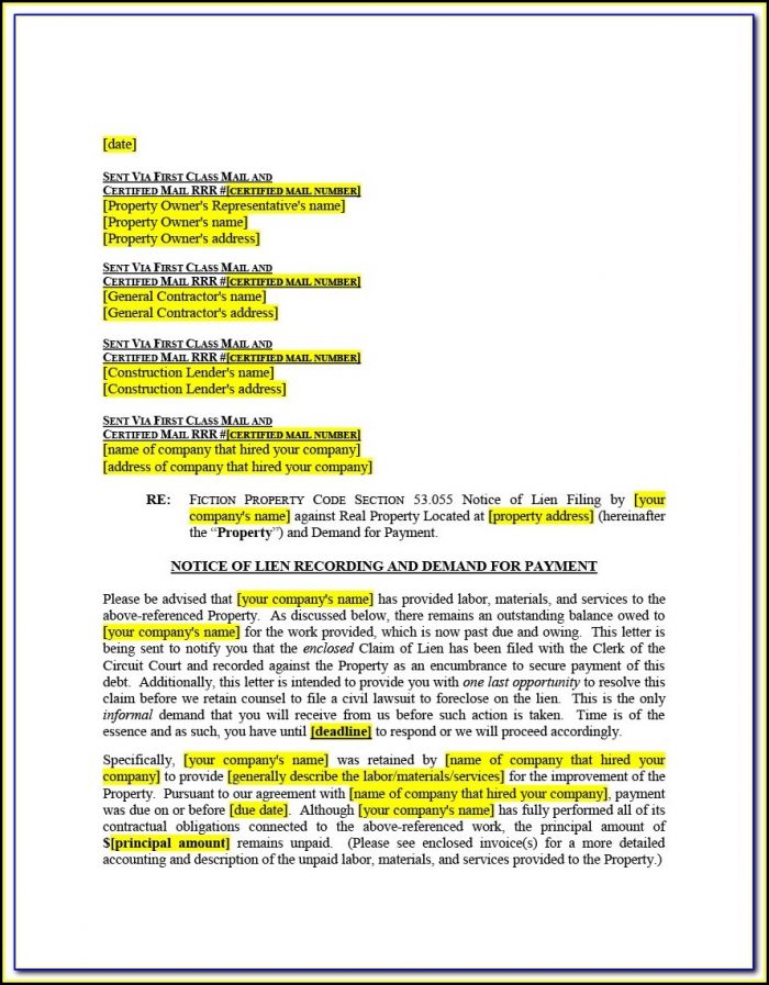 Cook County Illinois Mechanics Lien Form Cook County Illinois Mechanics Lien Form
