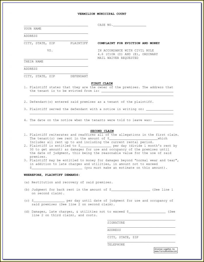 Eviction Notice Ohio Example Eviction Notice Ohio Example