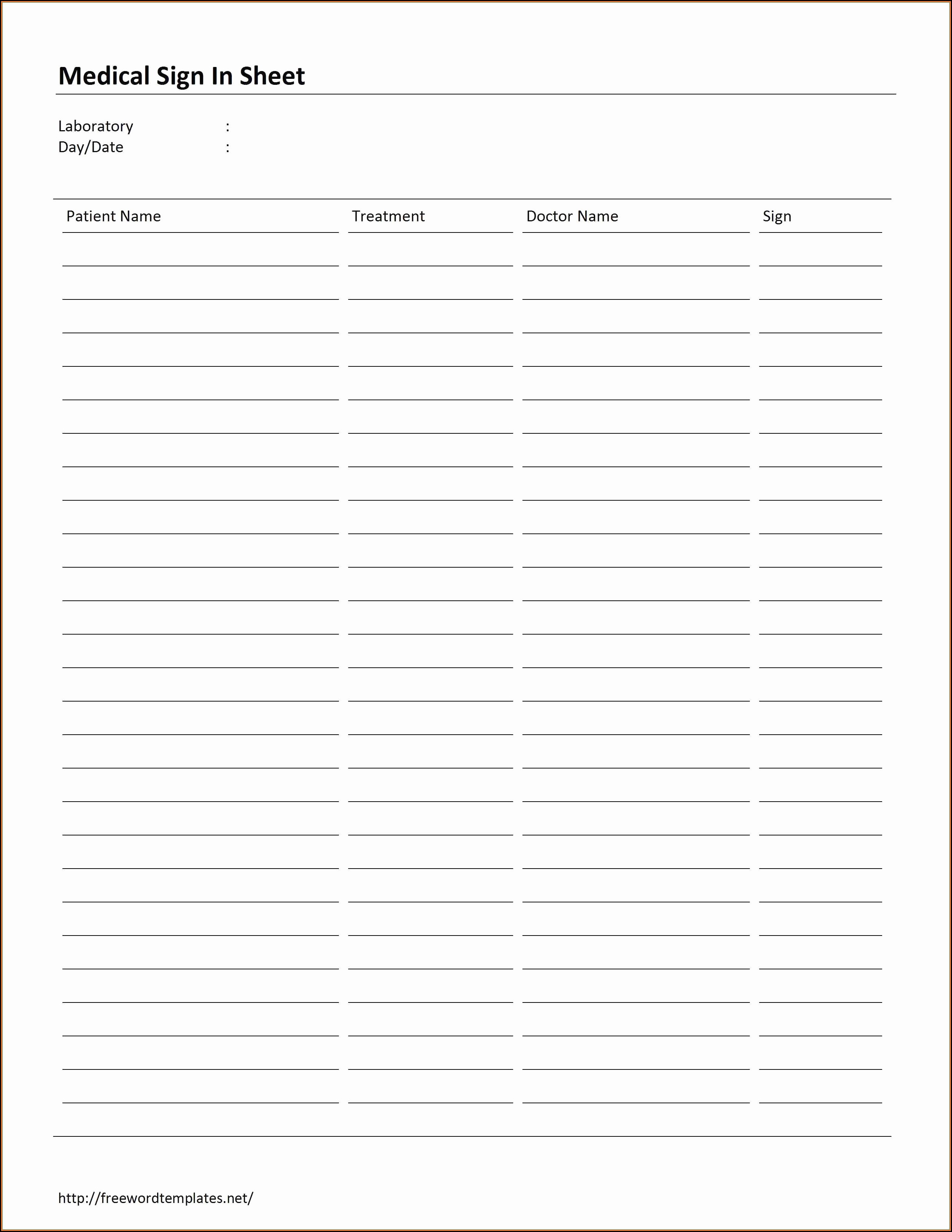 Doctor S Office Sign In Sheet Template 2 Resume Doctor S Office Sign In Sheet Template