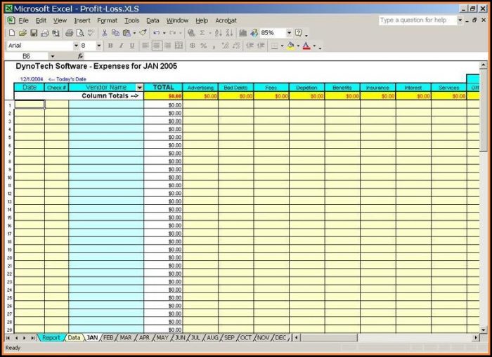 Expense Template For Small Business Free Expense Template For Small Business Free